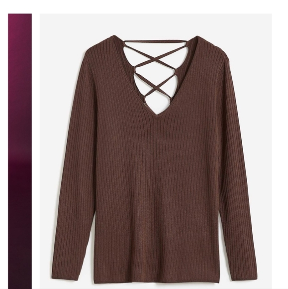 NWT Additionelle Tie Up Top 2X - Picture 3 of 7